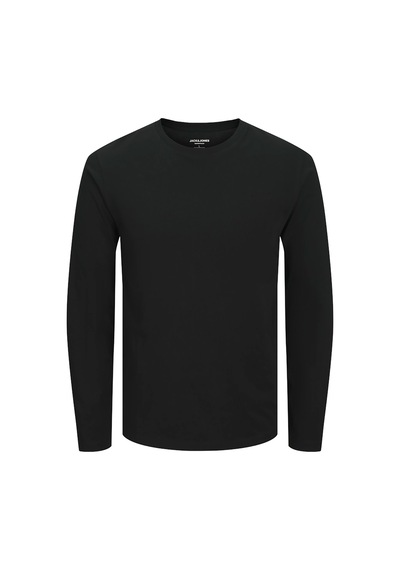 Jack & Jones Organic Erkek Siyah Uzun Kollu Tişört 12279538-b Siyah