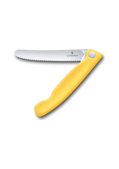 Victorinox Swiss Classic 11 cm Tırtıklı Piknik Bıçağı  Sarı