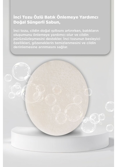 Inci Tozu Özlü Batık Ve Çilek Bacak Onarımına Yardımcı Doğal Süngerli Sabun 135gr Kamelya