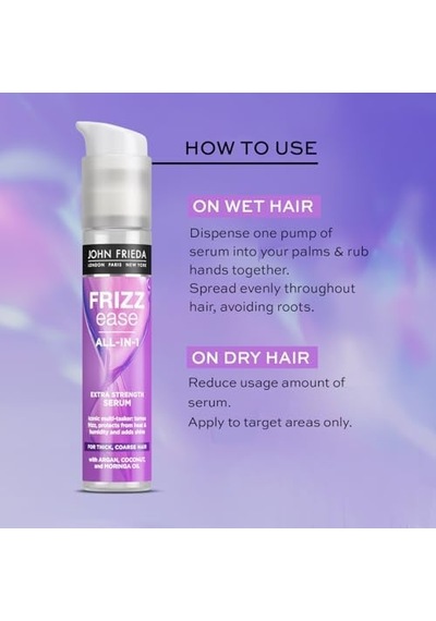 Frieda Frizz Ease Kalın Ve İnatçı Saçlar İçin Ekstra Güç Serum 50 Ml