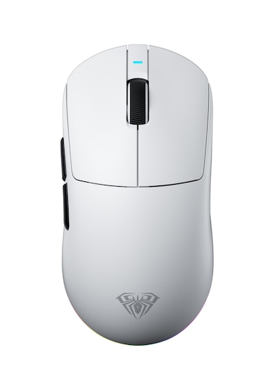 Aula V9 Pro 26000 Dpı Paw3395 Sensör 8000hz Tri-mode Kablosuz Oyuncu Mouse Rgb Omron Switch Lightweight E-spor Gaming Mouse Beyaz