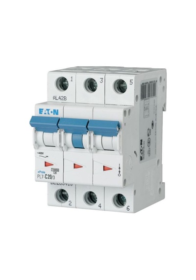 Eaton Pl7-c20-3 Otomatik Sigorta-10ka-c Eğrisi-3x2-eaton 263410