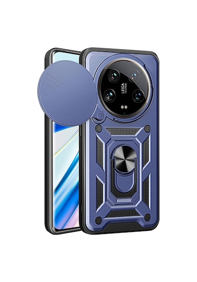 Adige Xiaomi Mi 14 Ultra Kılıf Yüzüklü Sürgülü Kamera Korumalı Pars