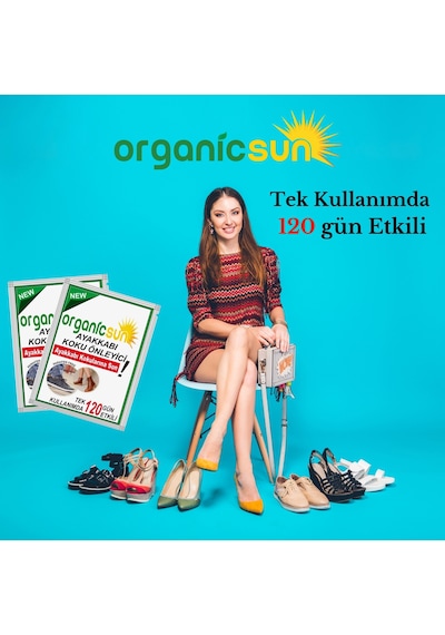 Organicsun 5'li Paket Ayakkabı Koku Önleyici Giderici Toz