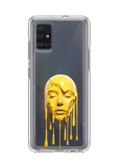 Samsung Galaxy A51 Uyumlu Şeffaf Kılıf Estetik Yüz 6 Tasarımlı