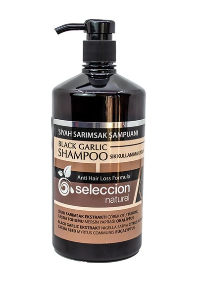 Naturel Siyah Sarımsaklı Şampuan 1000 Ml Güçlendirici Saç Bakım Tüm Saç Tipleri