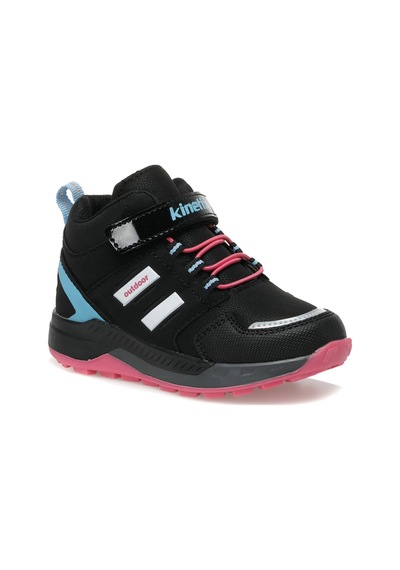 Kinetix MACROS HI PU 2PR Siyah Kız Çocuk Outdoor Bot Siyah - Turkuaz - Fuşya