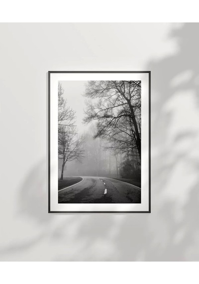Çerçevesiz Poster Sisli Yolculuk