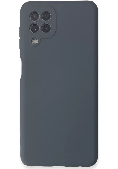 Newface Samsung Galaxy A22 Kılıf Nano İçi Kadife Silikon - Gri