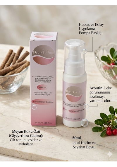 Deep Feeling Dış Genital Bölge Aydınlatıcı Ve Renk Tonu Eşitleyici Beyazlatıcı 50 Ml