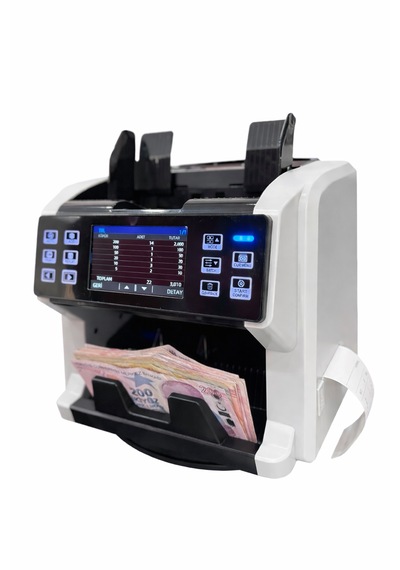 P140 16 Ülke Karışık Sayan Çift Cıslı Para Sayma Makinesi
