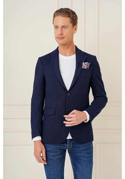 Efor C 686 Slim Fit Lacivert Spor Ceket Lacivert