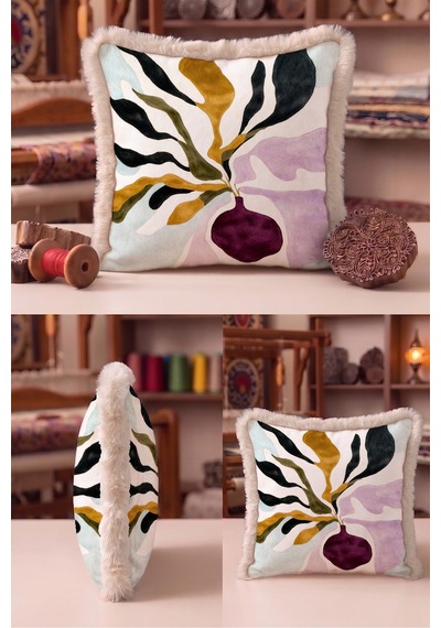 Soyut Botanik Desen Sanatsal Saçaklı Yastık Kılıfı-floral Bohem Siyah Vizon Püsküllü Kırlent Kılıfı Gizli Yörünge Lime Soyut Botanik Desen Sanatsal Saçaklı Yastık Kılıfı-floral Bohem Siyah Vizon Püsküllü Kırlent Kılıfı Gizli Yörünge Lime