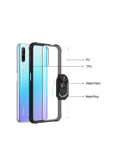 Huawei P Smart Pro 2019 Kılıf Zore Mola Kapak Siyah