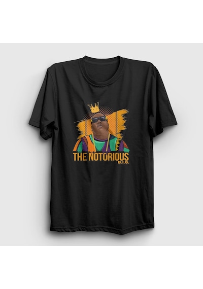Presmono Unisex King The Notorious Bıg T-shirt Siyah
