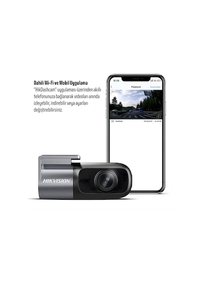 Hikvision Ae-dc4018-d1pro Araç İçi Kamerası 1440p, Wifi, App, Single Channel