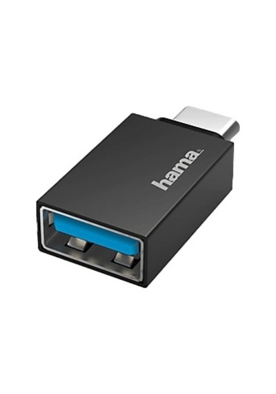 HAMA HM.200311 USB-C Fiş- USB A Soket Adaptör Siyah