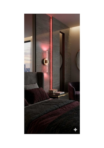 Bubbleflux Small 31 Cm Modern Tasarım Led Aplik - Duvar Lambası - Gold - Elektrikli - Rgb Kumandalı Gold Rgb