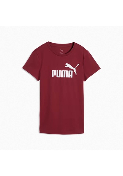 Puma Ess No. 1 Logo Tee S Bordo Kadın T-shirt 682371-23