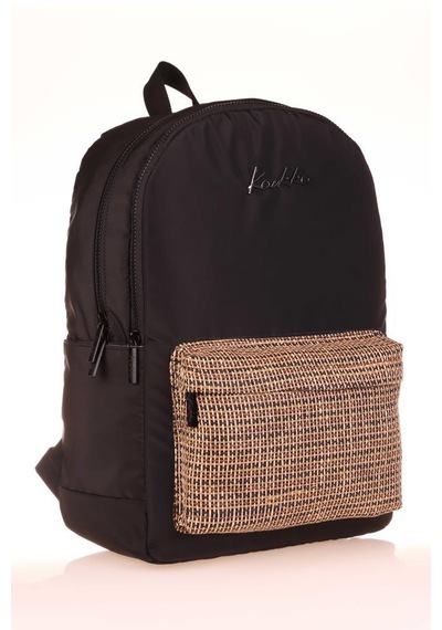 Kaukko Wicker Sırt Çantası Black K1716