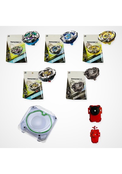 Beyblade X Serisi Set 5 Beyblade 2 Fırlatıcı 1 Arena - Bx-13, Bx-01, Bx-03, Bx-15, Bx00-01