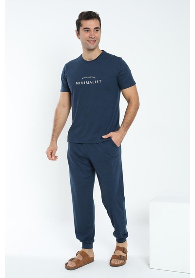 Sevim Erkek Kısa Kol Lacivert Pijama Takım C9t0n59 001