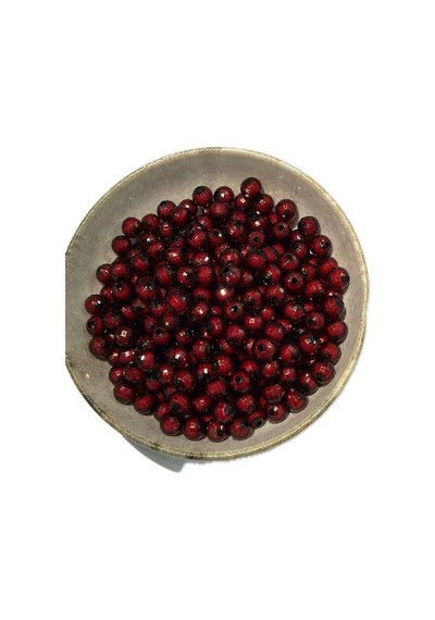 25 Gram Vişne Çürüğü/koyu Bordo Renk Boncuk, 1. Kalite