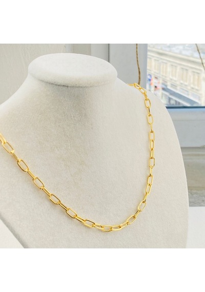 Ataç Kolye Zincir Ataç Kolye 50cm 14 Ayar Gold Gold