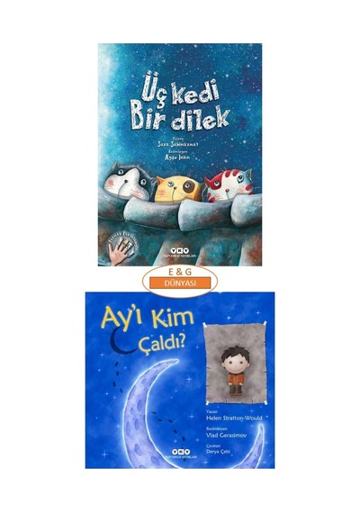 Üç Kedi Bir Dilek + Ay'ı Kim Çaldı 2'li Set