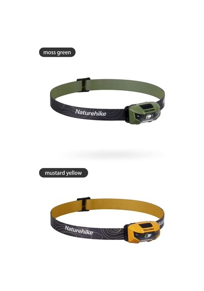 Naturehike Hakino 210 Lümen Kafa Lambası Moss Green Çok Renkli