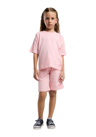 U.S. Polo Assn. Kız Çocuk Bermuda Takım Somon
