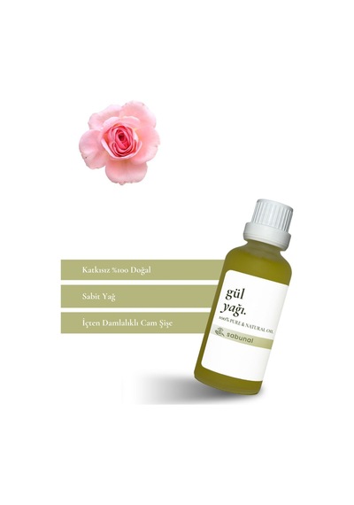 Sabunal Gül Yağı 50 ML - Cilt Bakımı - Masaj ve Aromaterapi Yağı