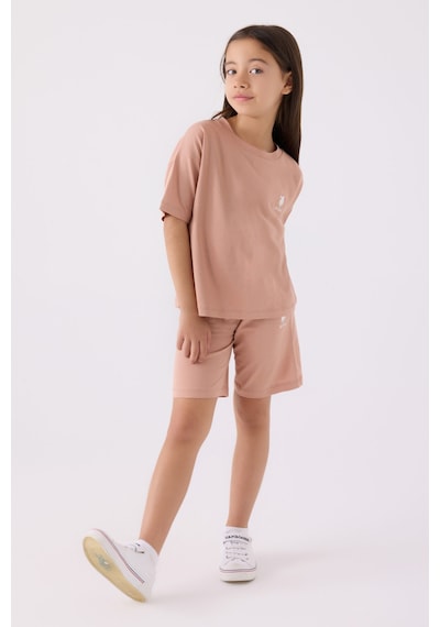 U.S. Polo Assn. U.s. Polo Assn Kız Çocuk Pembe Bermuda Takım 5274-43884 Pembe
