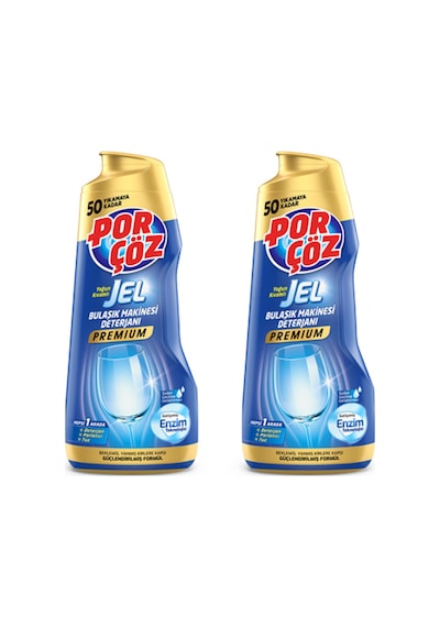 Premium Bulaşık Makinesi Deterjanı Jel 900 Ml X 2 Adet - 100 Yıkama