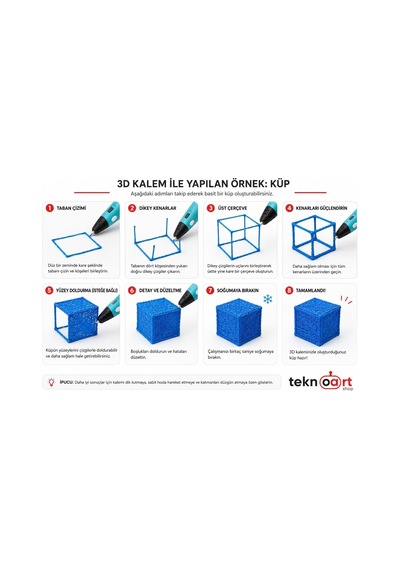 Vakumlu Pla Filament 20 Renk 5 Metre Toplam 100m. Karışık Renkler