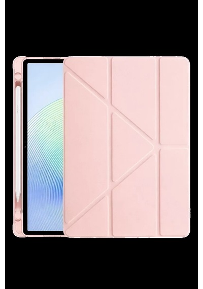 Xiaomi Redmi Pad 2 Kalemlikli Mars Tablet Kılıfı - Rose Gold Klasik