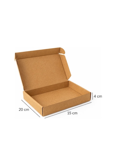 20x15x4 Cm Kutu- Mini E-ticaret Kargo Kutusu-kraf Kutu- 0,4 Desi Kutu-25 Adet Kraft 20 X 15 X 5