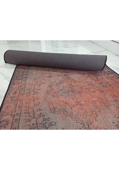 Eskitme Madalyon Desenli Kiremit Ve Antrasit Vintage Halı - 14924ou Kiremit Kırmızısı Ve Koyu Antrasi Eskitme Madalyon Desenli Kiremit Ve Antrasit Vintage Halı - 14924ou Kiremit Kırmızısı Ve Koyu Antrasi
