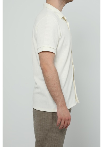 Hscstore Erkek Ekru Gömlek - 8443-ekru Ekru