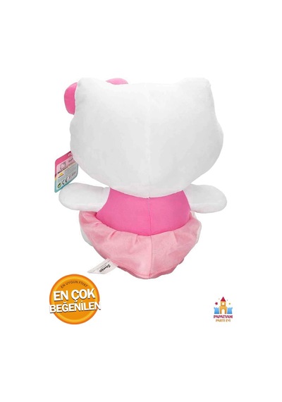 Hello Kitty Peluş Oyuncak 36 Cm - Büyük Boy, Kıyafetli Ve Kurdele Detaylı Çocuklar Için Özel Tasarım Pembe