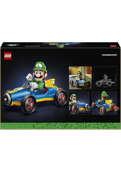 LEGO® Mario Kart™ – Luigi ve Mach 8 72050 - Yetişkinler için Yaratıcı Sergileme Modeli Yapım Seti (2234 Parça)