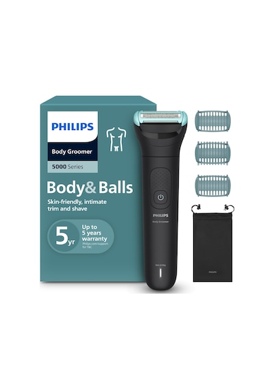 Philips Bodygroom Series 5000 - Üçlü Korumalı Tıraş Sistemine Sahip Erkekler İçin Düzeltici, %100 Duşa Dayanıklı, 100 Dak. Çalışma Süresi, Model Bg5470/15 Diğer