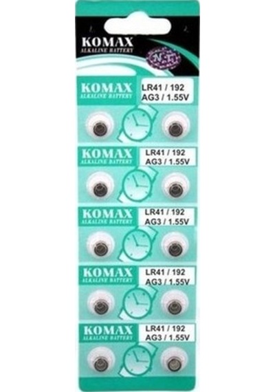 Ag3 Saat Pili Düğme Pil 10lu Paket Lr41/192 1.55v