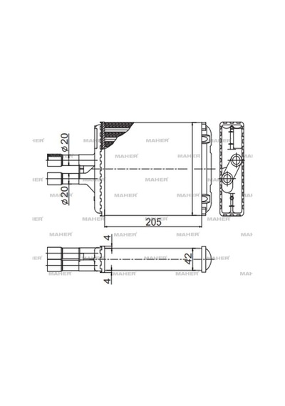 Opel Vectra 1995-2003 Radyatör Kalorifer 1843107-1843215