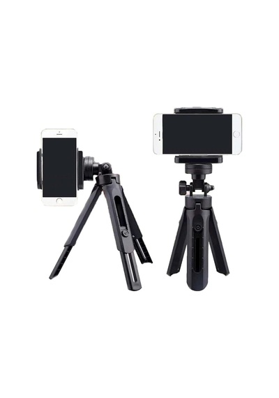 Taşınabilir Portatif Aksiyon Kamera Telefon Yükseklik Yön Ayarlı Mini Tripod 28 Cm Siyah Diğer