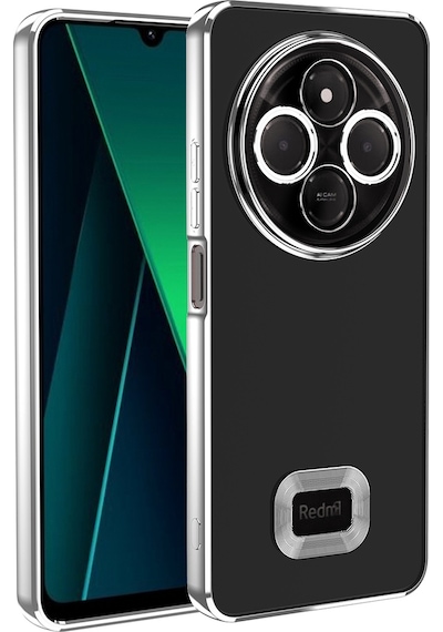 Xiaomi Redmi 14c 4g Kılıf Kamera Korumalı Logo Gösteren Zore Omega Kapak Sierra Mavi