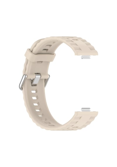 Muratech Newface Huawei Watch Fit 3 Klasik Kordon - Krem