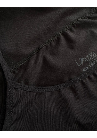 Alya Underwear Kadın Pamuklu Ip Askılı Oval Yaka Atlet 3'lü, 3 Adet Ten Siyah T06