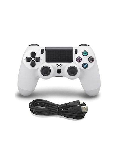 PS4 Uyumlu V2 Kablosuz PS4 Uyumlu Kol Beyaz Joystick