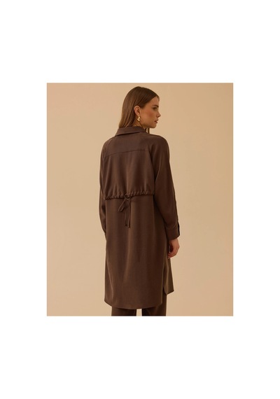 Seçil Pul Detaylı Uzun Tunik Ve Pile Detaylı Tam Geniş Boy Paça Pantolon Kahverengi - 932557076 Kahverengi Seçil Pul Detaylı Uzun Tunik Ve Pile Detaylı Tam Geniş Boy Paça Pantolon Kahverengi - 932557076 Kahverengi